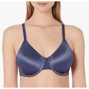 Wacoal Back Appeal Underwire Bra In Eclipse (Navy) Sz 32D New